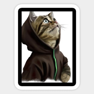 Hoodie Cat Sticker